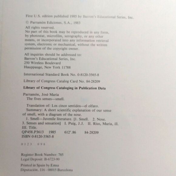 Box Set of 5 Books "The Five Senses" by Maria Rius, J. Parramon, J. J. Puig - Picture 7 of 14